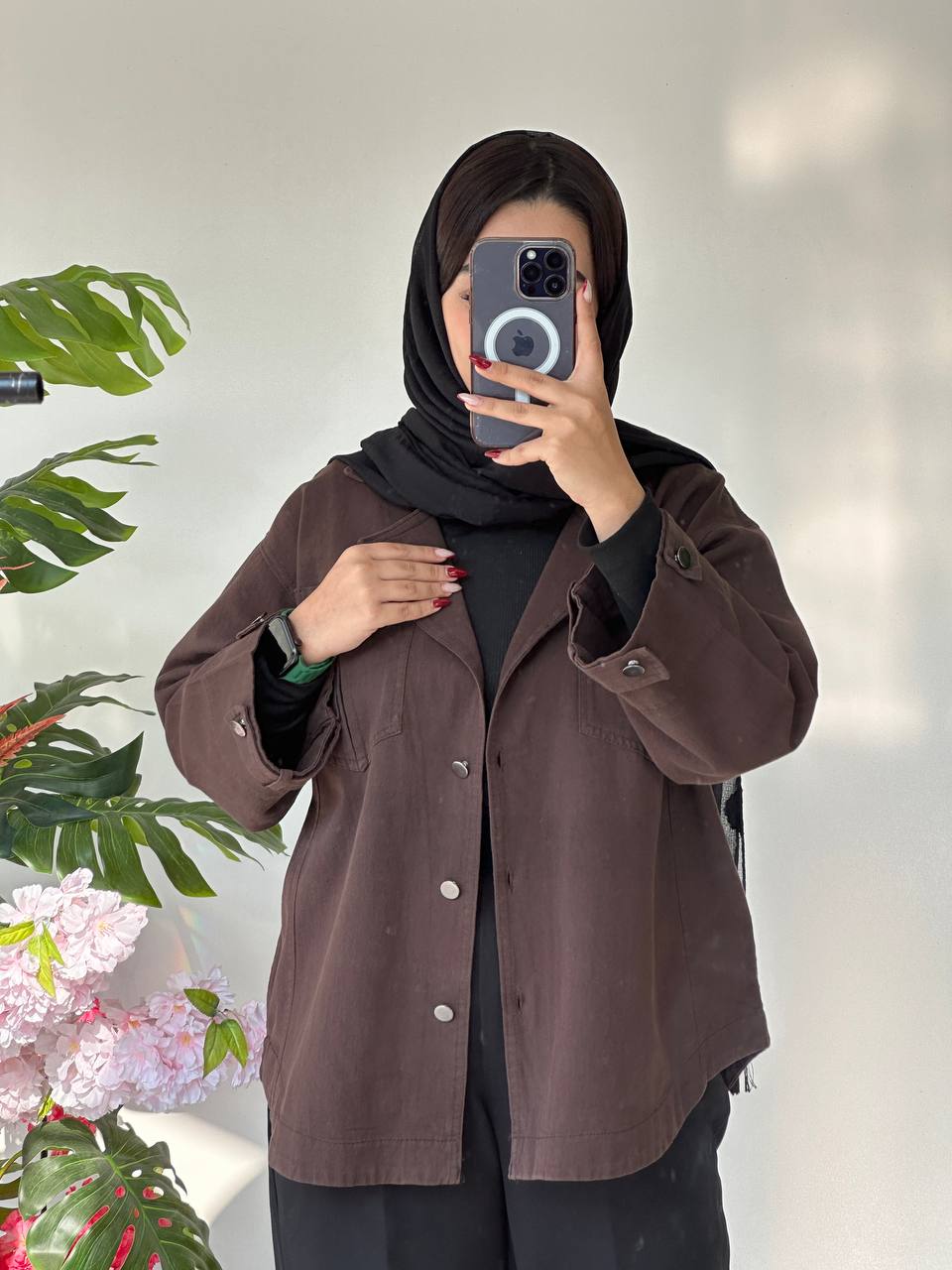 شومیز کتان دو جیب